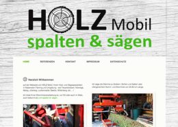 Bild Projekt Webdesign - für Holz Mobil - Lohnspalten & Sägen